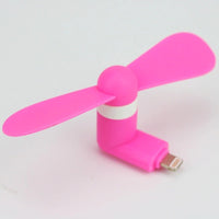 Ventilador Mini Portátil para Teléfonos Móviles iPhone y Android