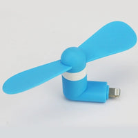Ventilador Mini Portátil para Teléfonos Móviles iPhone y Android