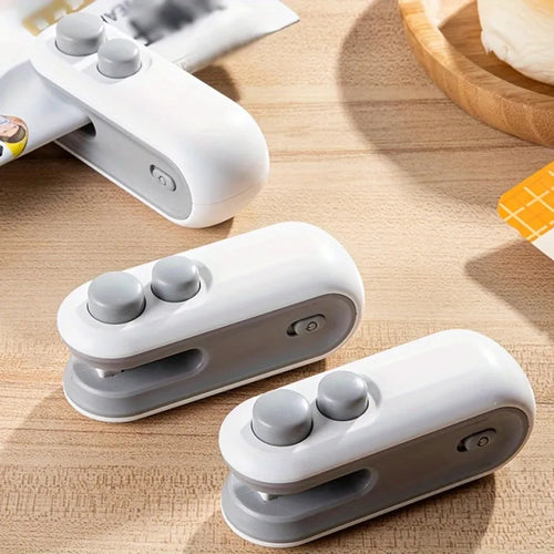 Sellador de Bolsas Mini USB 2 en 1 para Comida y Tentempiés